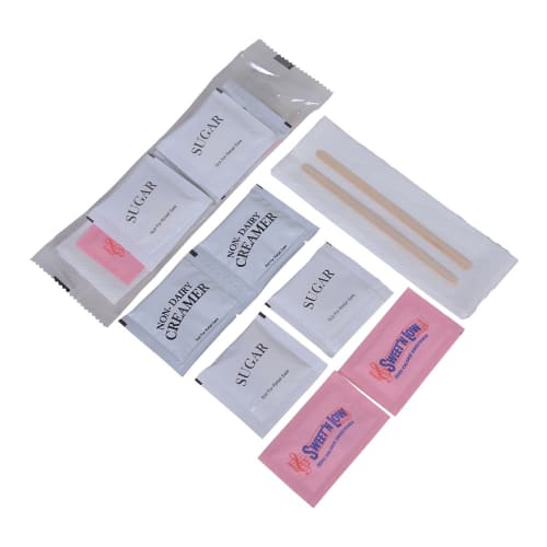 Kit de condimentos, doble con envoltura transparente Sweet'N Low